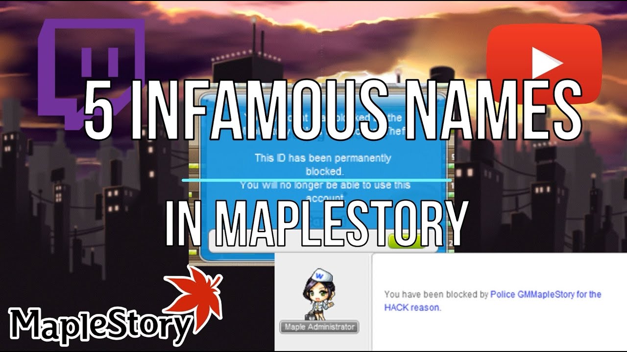 5 Infamous Names in MapleStory - YouTube