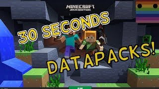 ✔️How to Install a Minecraft DATAPACK in Under 30 SECONDS