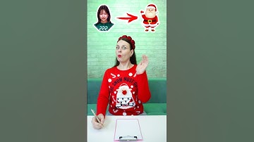 How to draw  Santa Claus Kim Jun Hee Player 222 Squid Game #shorts #drawing