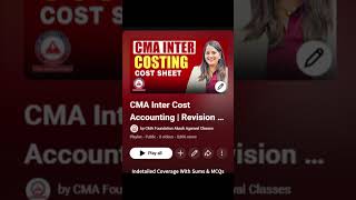 CMA Inter Revision Best Playlist ? 📚 | Smart Prep, Strong Results