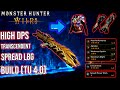 MH Wilds TU 4.0 Transcendent Spread LBG Build | Crit Boost V | Peak Performance V
