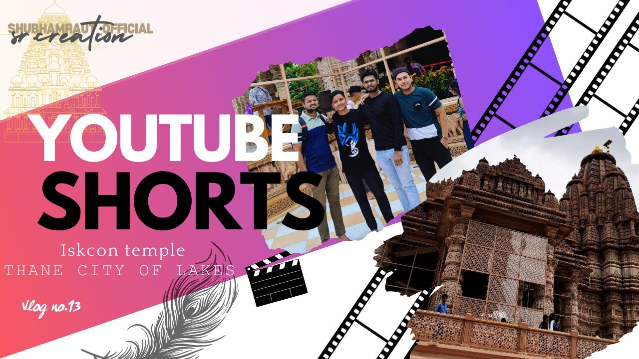 You tube shorts ( Iskcon temple ) City of Lakes thane I vlog no.13 ...