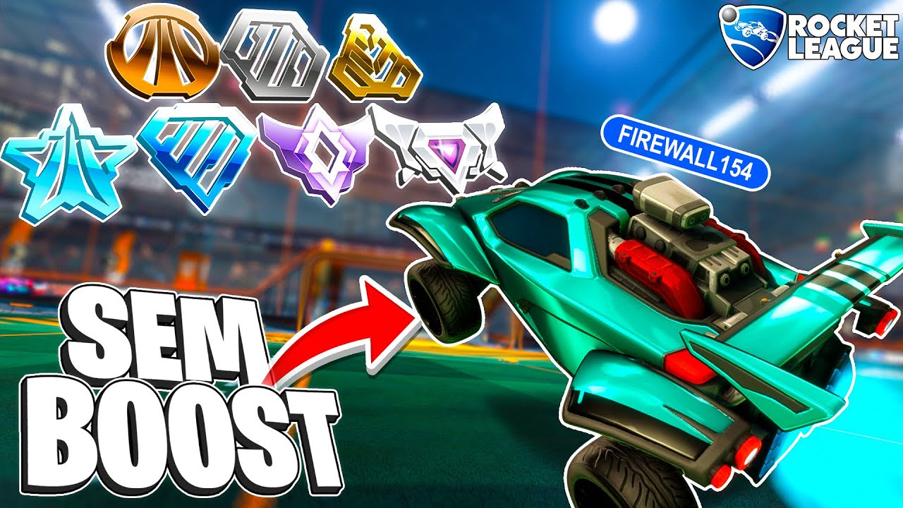 DESAFIEI TODOS OS RANKS PRA UM X1 NO ROCKET LEAGUE (mas eu ñ posso usar boost)