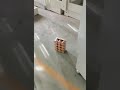Automatic straight feeding cuff package machine