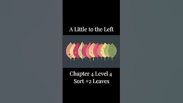 A Little to the Left | Chapter 4 Level 4 Sort #2 Solution #alittletotheleft #cozygames