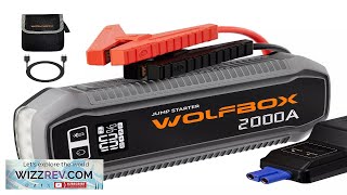 WOLFBOX 2000A Car Jump Starter Booster Jumper Box Power Bank Battery Charger
