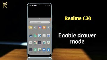 how to enable drawer mode in realme c20 me app drawer kaise on off karen