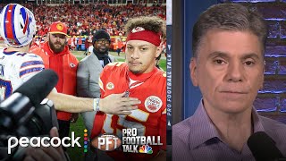 Patrick Mahomes apologized to Josh Allen for handshake complaints | Pro Football Talk | NFL on NBC