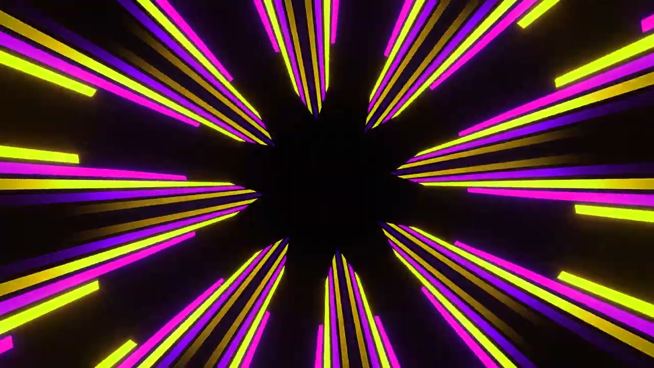 4 Hours 4K UHD Neon Vortex Groove Infinite Glow | Background Party