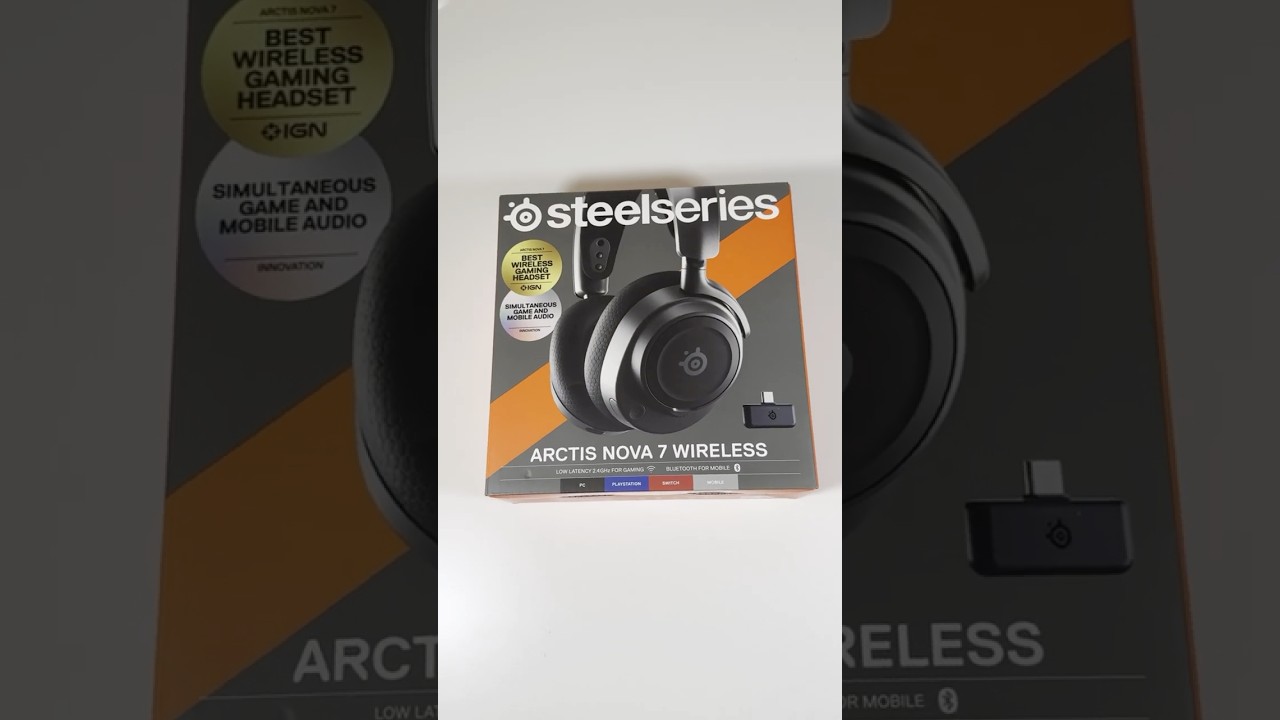 Steelseries Arctis Nova 7 Wireless Gaming Headset - Unboxing - Black