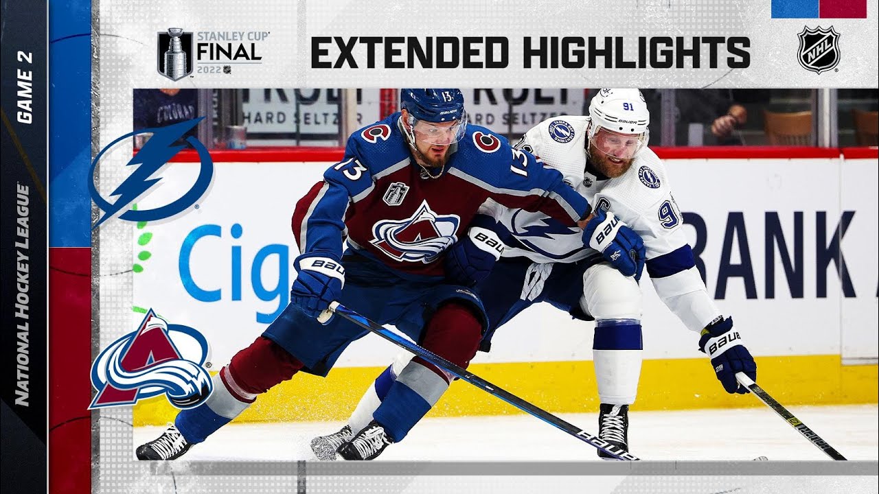 Tampa Bay Lightning vs Colorado Avalanche Cup Final, Gm2 Jun 18, 2022 HIGHLIGHTS YouTube