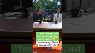 There's THREE guarantees in life, according to Sam Querrey 😮💨