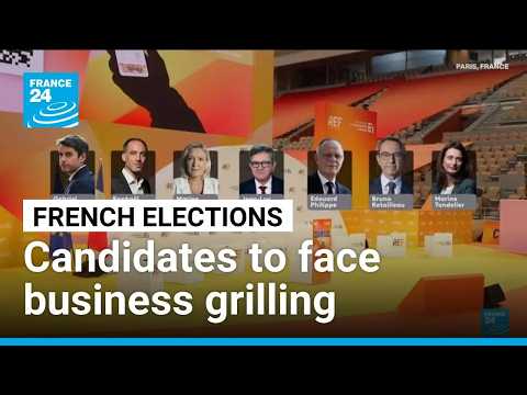 Presidential candidates to be grilled on economy at French business summit • FRANCE 24 English
