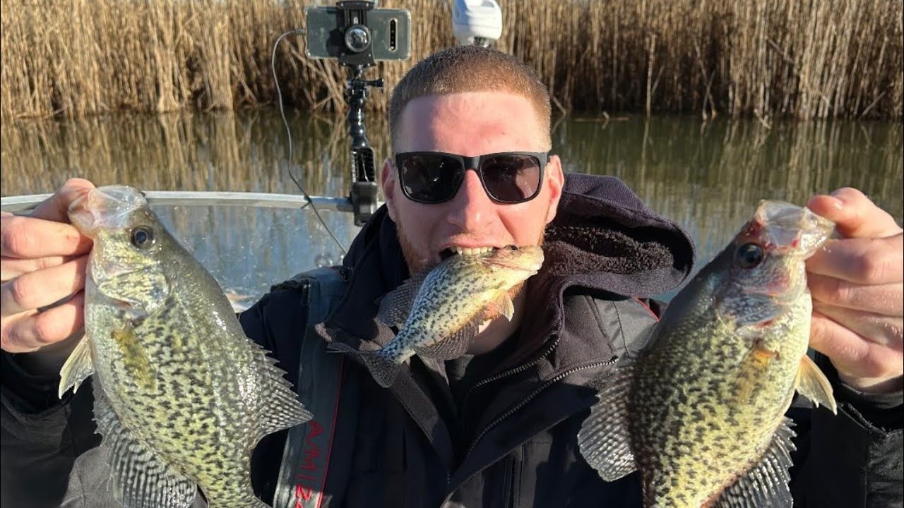 Spring Crappie Fishing at Falls Township Lake Pa