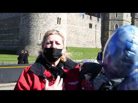 Voxpops of people gather in Windsor for funeral of the Duke of Edinburgh