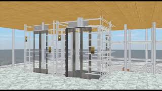 Fast Otis Gen2 Elevators @ Simple Gen4 300 Floors Skyscrapersim