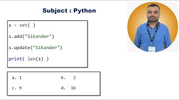 Python Set - add and update