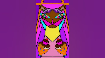 How To Draw This Cute Character In Procreate (#Shorts)