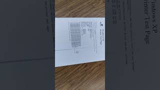 A Rare Windows XP Printer Test Page at My School