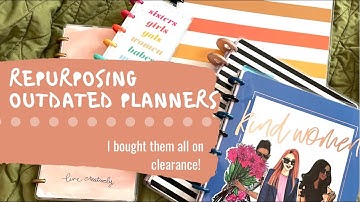 Re-purposing my outdated Happy Planners I got on clearance: TIME TO RESET!