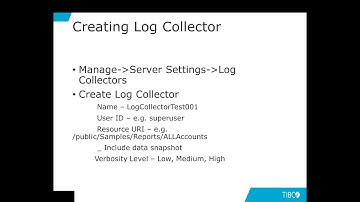 TIBCO Jaspersoft: JasperReports Server Log Collector, Explained