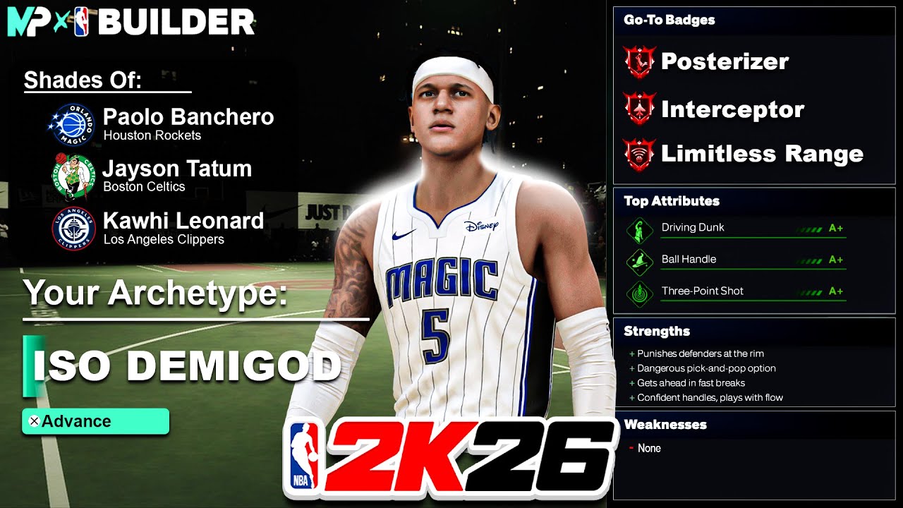This 6'8 ISO DEMIGOD BUILD will be UNSTOPPABLE in NBA 2K26... - YouTube