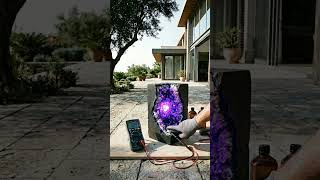 Engineering a Glowing Crystal Core Inside Matte-Black Concrete Architectural Decor