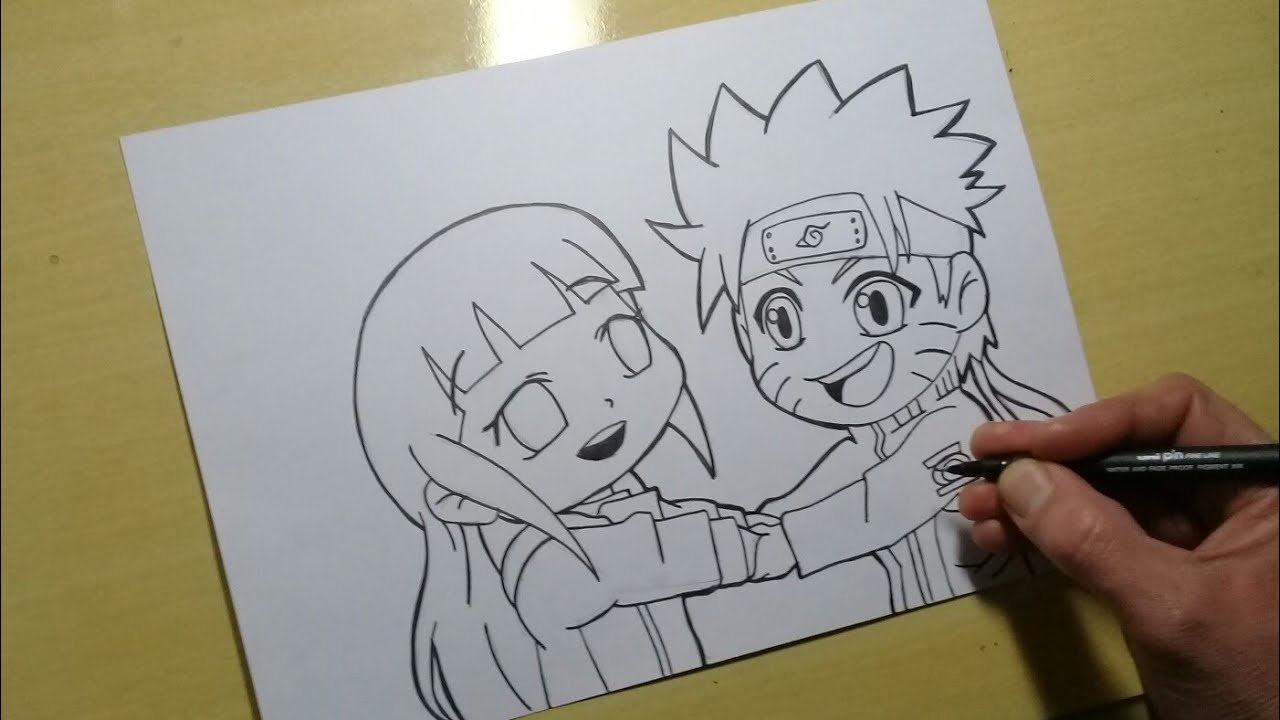 COMO DESENHAR O NARUTO KAWAII PASSO A PASSO