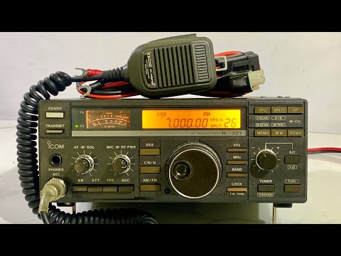 💢iCom IC-721 HF 150W + DC + HM-12 Open💢 - YouTube