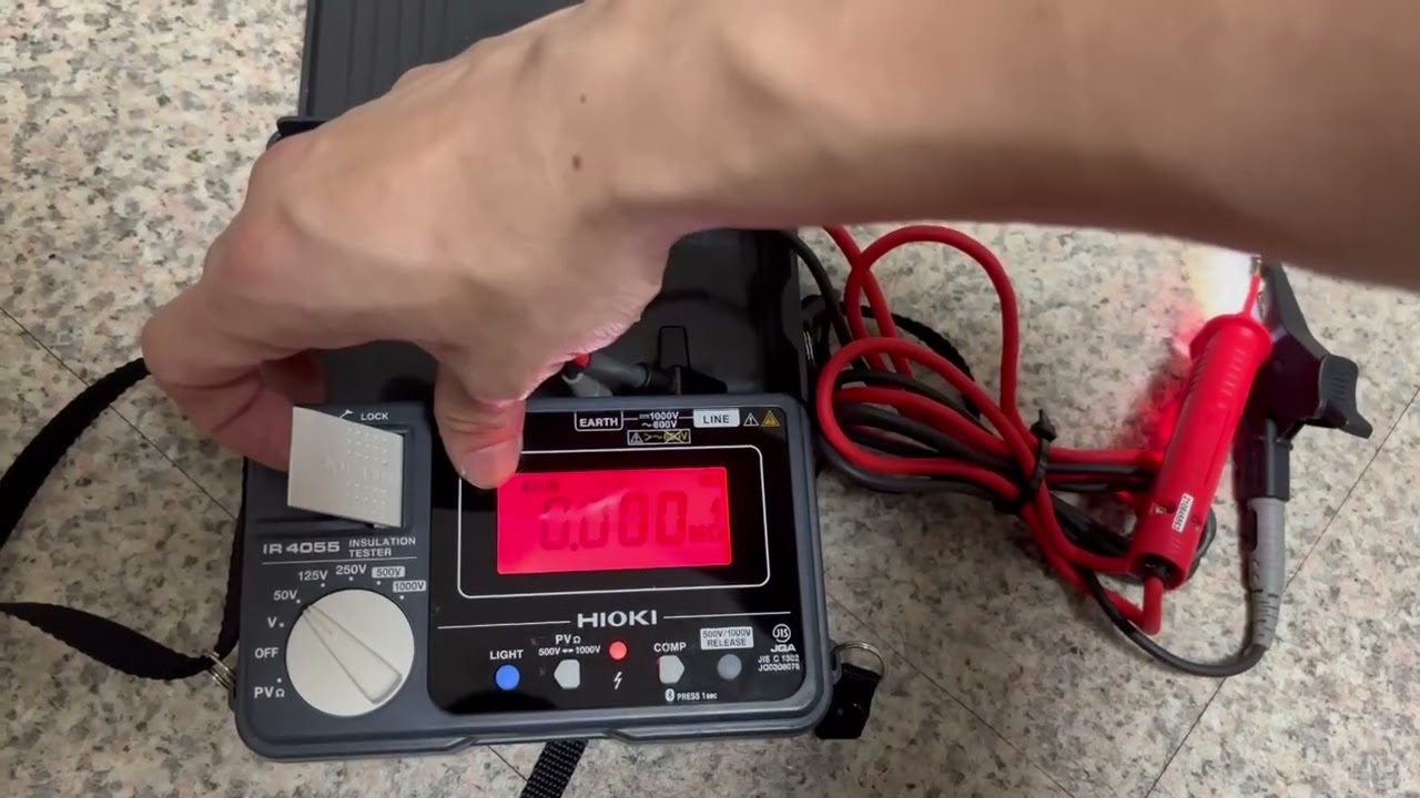HIOKI (日置電機) 太陽光発電システム用絶縁抵抗計 IR4055-11 簡易動作 