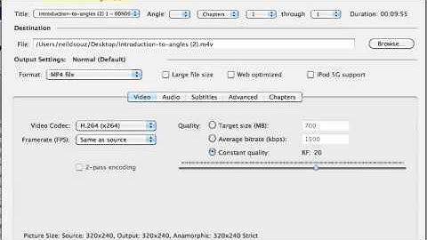 Converting flv to mp4 using Handbreak