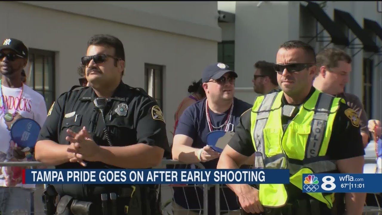 Tampa pride goes on after early morning shooting - YouTube