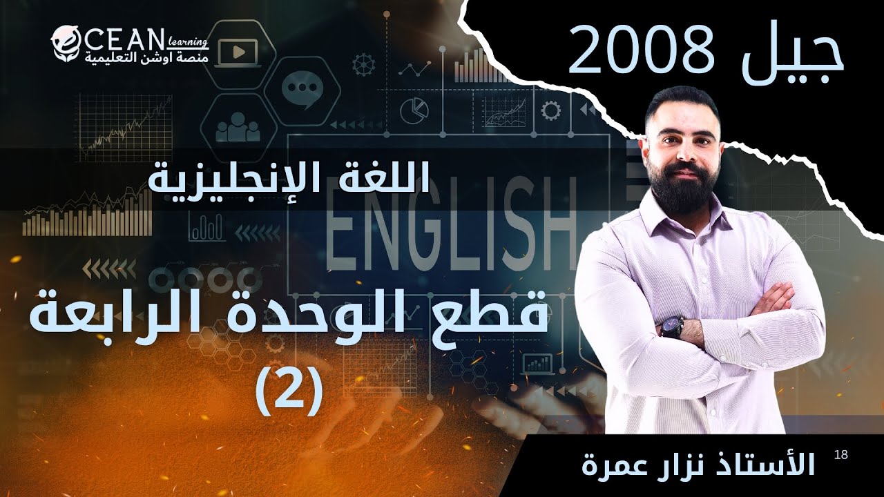 اللغة الإنجليزية 2008 || new hotel unit 4 || أ.نزار عمرة