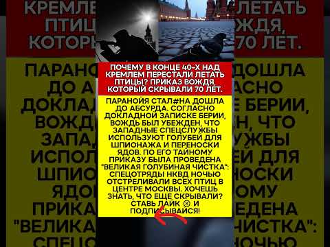 😱 СТАЛ#Н ПРОТИВ ГОЛУБЕЙ! СЕКРЕТНАЯ В#ЙНА В НЕБЕ МОСКВЫ #история #факты #ссср