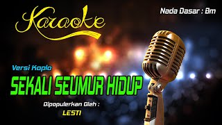 Karaoke SEKALI SEUMUR HIDUP - Lesti