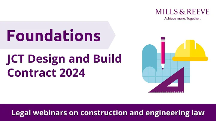 Foundations: JCT Design and Build Contract 2024