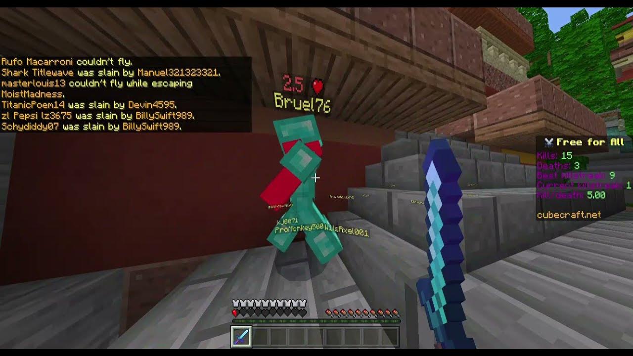 Minecraft Cubecraft Battle Arena FreeForAll Episode 1 YouTube