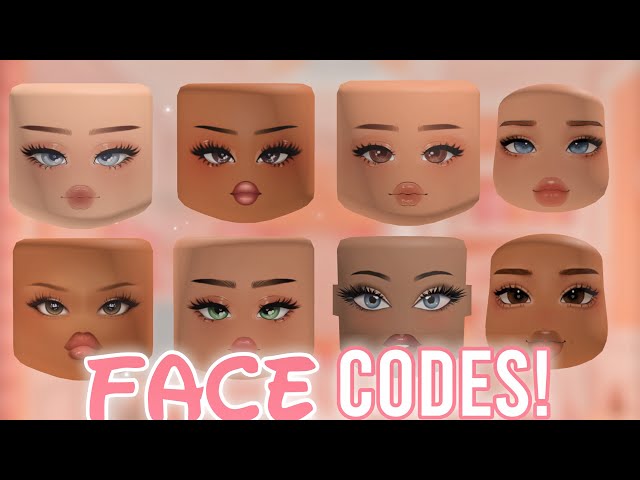 aesthetic FACE CODES for bloxburg & roblox! 