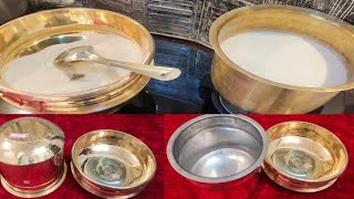 new brass cookware Meri kitchen ke liye traditional and handmade traditional cookware