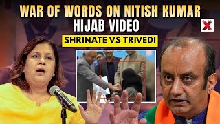 Supriya Shrinate, Sudhanshu Trivedi Spar Over Nitish Kumar Hijab Row India News Manch 2025