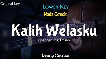Kalih Welasku - Denny Caknan ( Karaoke Akustik ) // Nada pria // Lower Key