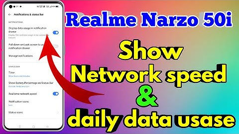 How To Show Daily Data Usage In Realme Narzo 50i Realme Narzo 50i Show Daily Data Usage