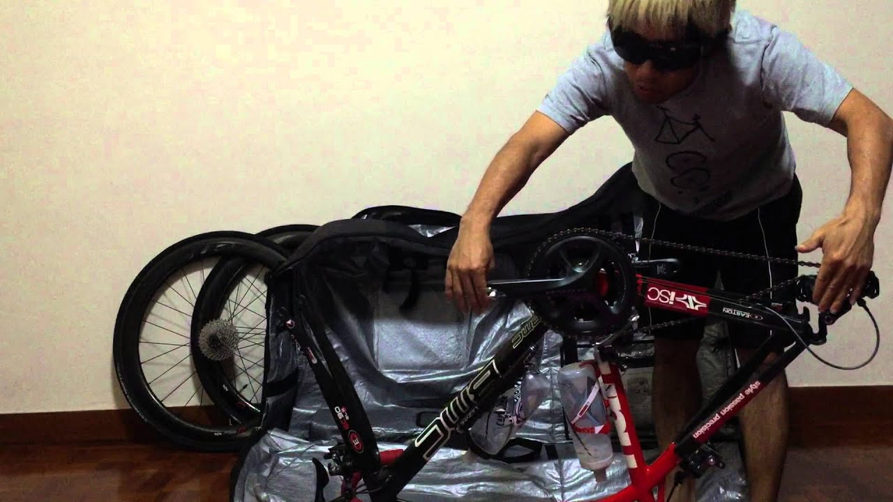 Evoc 가방에 로드 자전거 (49cm) 넣어 보기 Evoc bike travel bag review YouTube