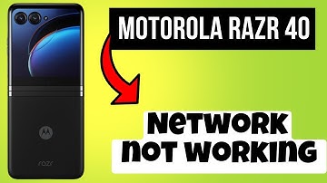 Network not working Motorola Razr 40 || How to solve network issues || Network problems