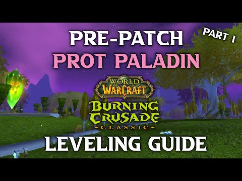 TBC Prepatch Prot Paladin Leveling Guide.