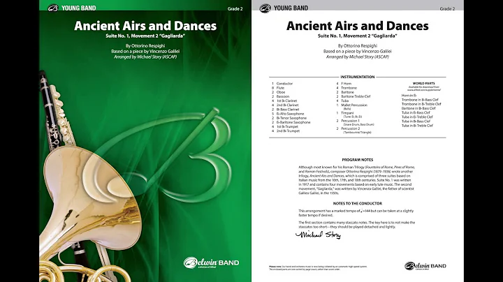 Ancient Airs and Dances, arr. Michael Story  Score...