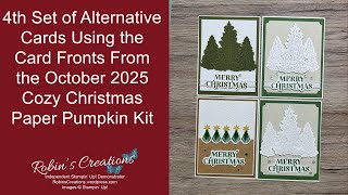 видео: 4-й набор альтернатив с использованием лицевых сторон открыток из набора «Уютная рождественская т... картинка: 4-й набор альтернатив с использованием лицевых сторон открыток из набора «Уютная рождественская т...