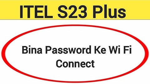 How to connect WiFi via QR code, Itel S23 plus me Bina password ke Wi Fi connect kaise karen