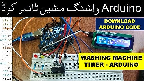 {434} Washing Machine Timer Arduino Code