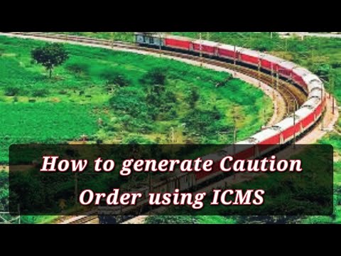 How to Generate Caution Order using ICMS